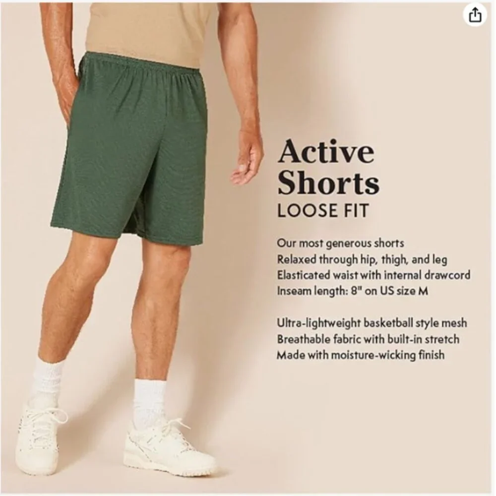 Men's Athletic Basketball Gym,Performance Tech Loose-Fit Training Shorts(2 Pack)